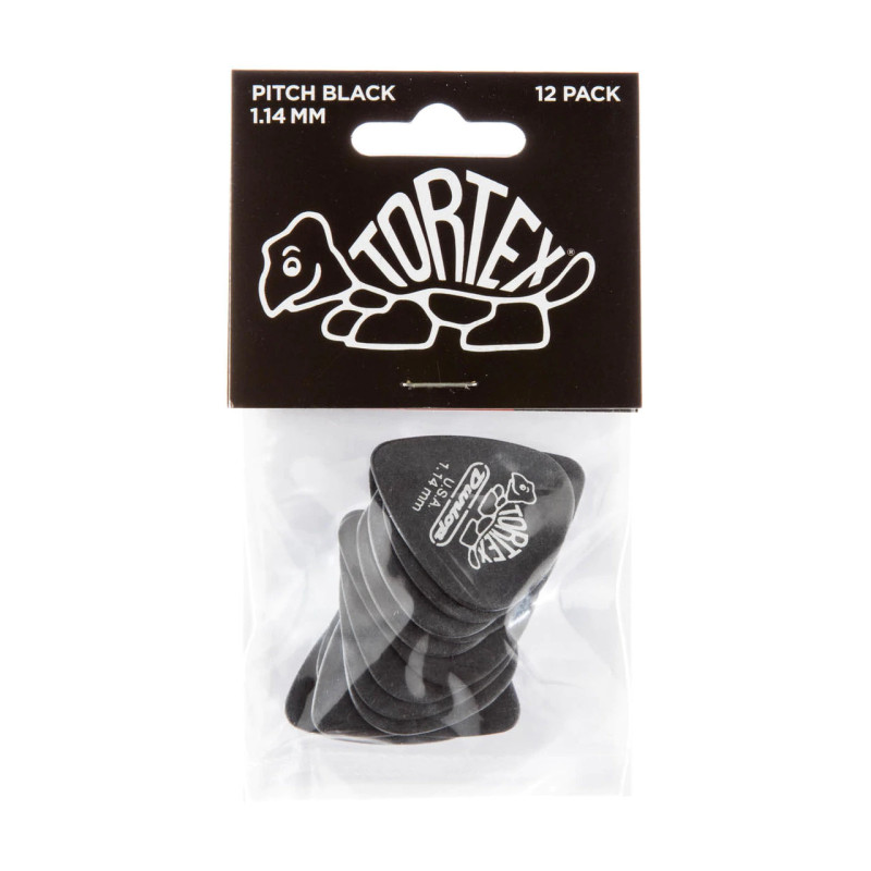 DUNLOP TORTEX PITCH BLACK STANDARD PICK 1.14MM Медіатори