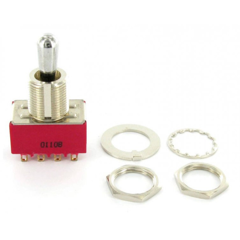 DIMARZIO EP1111 4PDT PICKUP SELECTOR SWITCH - 3 POSITION (ON/ON/ON)