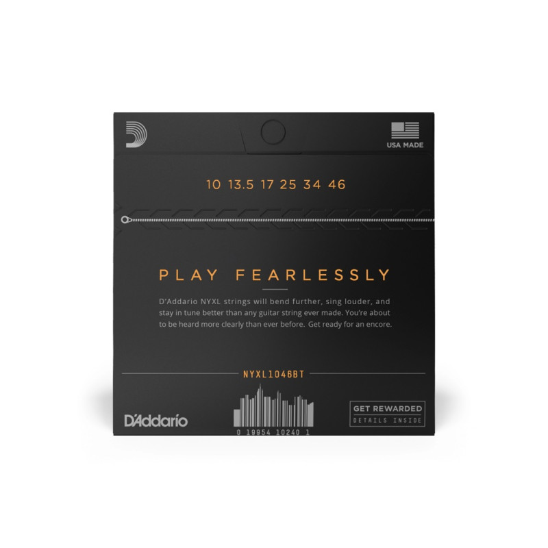 D‘ADDARIO NYXL1046BT NYXL ELECTRIC BALANCED TENSION REGULAR LIGHT (10-46) Струни для електрогітари