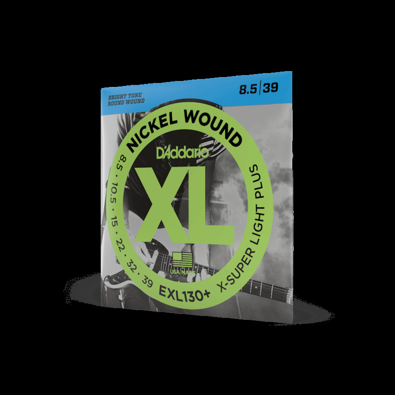 D‘ADDARIO EXL130+ XL NICKEL WOUND EXTRA SUPER LIGHT PLUS (08.5-39) Струни для електрогітари