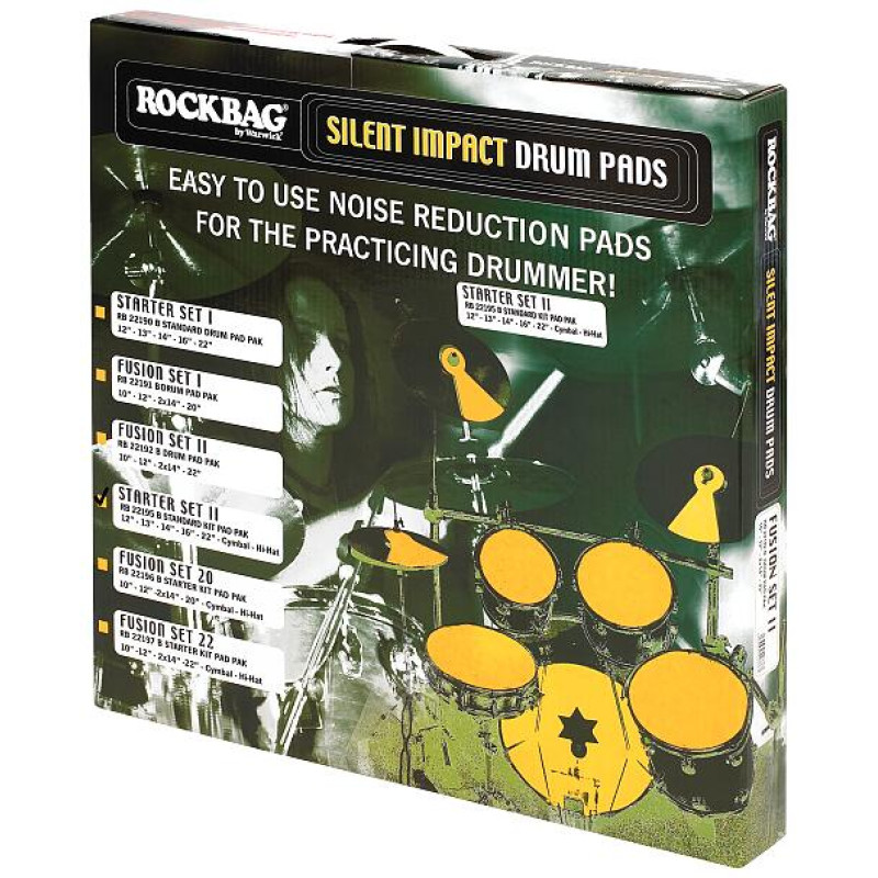 ROCKBAG RB22195 Silent Impact Starter II Practice Pad Set