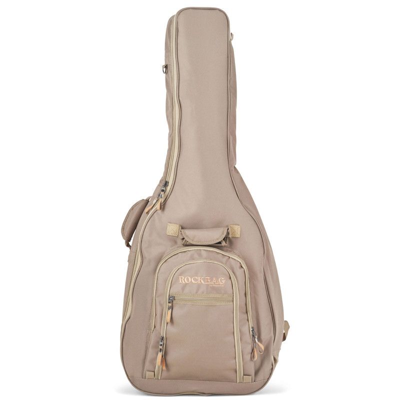ROCKBAG RB20449 K Student Line Cross Walker - Acoustic Guitar Gig Bag - Khaki