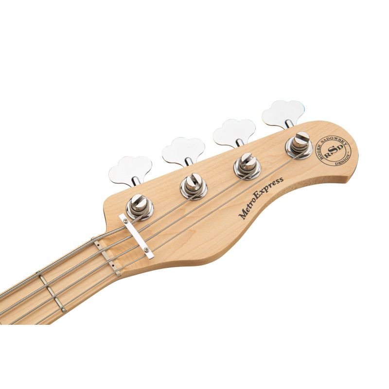 SADOWSKY MetroExpress 21-Fret Vintage J/J Bass, Maple, 4-String (Solid Black High Polish) Бас-гітара