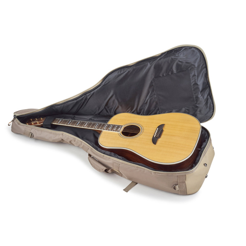 ROCKBAG RB20449 K Student Line Cross Walker - Acoustic Guitar Gig Bag - Khaki