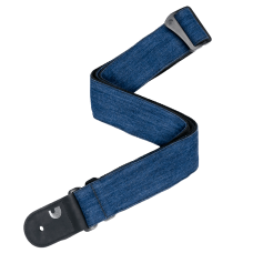 D'ADDARIO DENIM GUITAR STRAP (BLUE)
