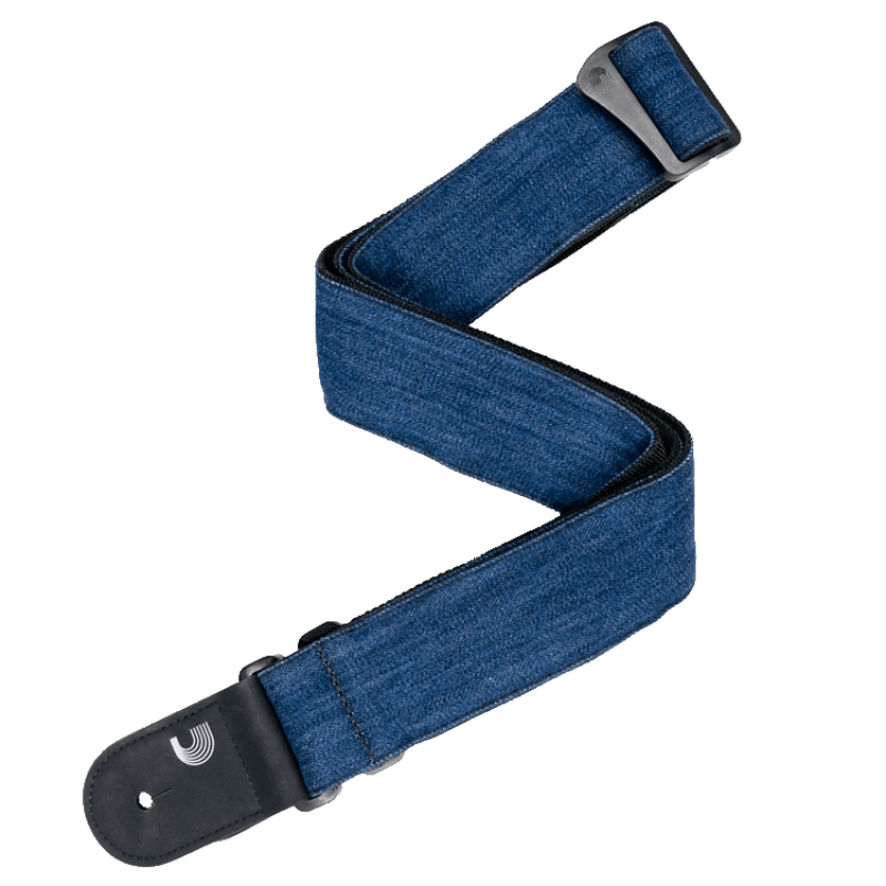 D'ADDARIO DENIM GUITAR STRAP (BLUE)