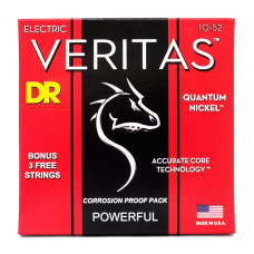 DR Strings VERITAS Coated Core Electric Guitar Strings - Medium to Heavy (10-52)