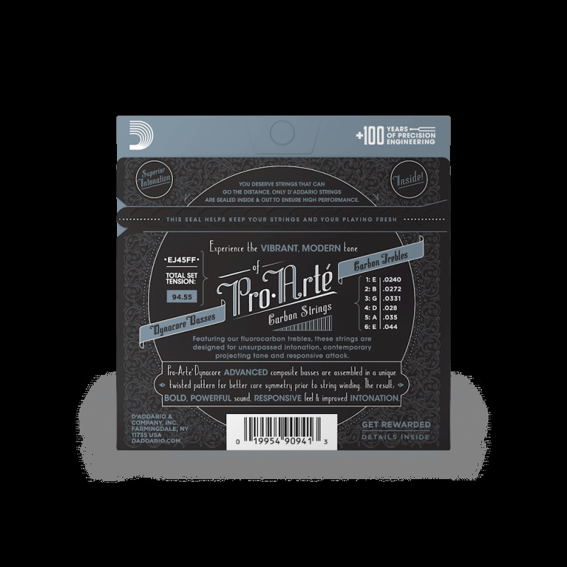 D‘ADDARIO EJ45FF PRO-ARTE CARBON NORMAL TENSION Струни для класичної гітари