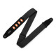LEVY'S MC2PH-BLK 2 Black Cotton Pick Holder Guitar strap Ремінь для гітари