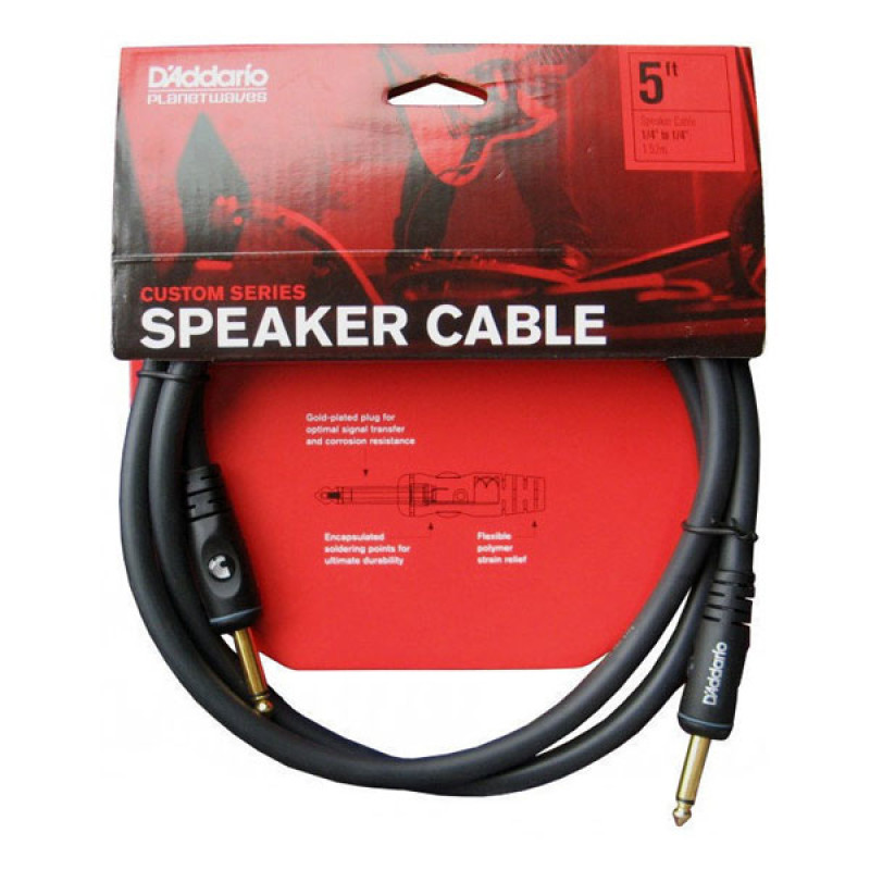 D'ADDARIO PW-S-05 Custom Series Speaker Cable (1.5m)