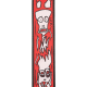 D`ADDARIO JOE SATRANI WOVEN GUITAR STRAP (Up in Flames)