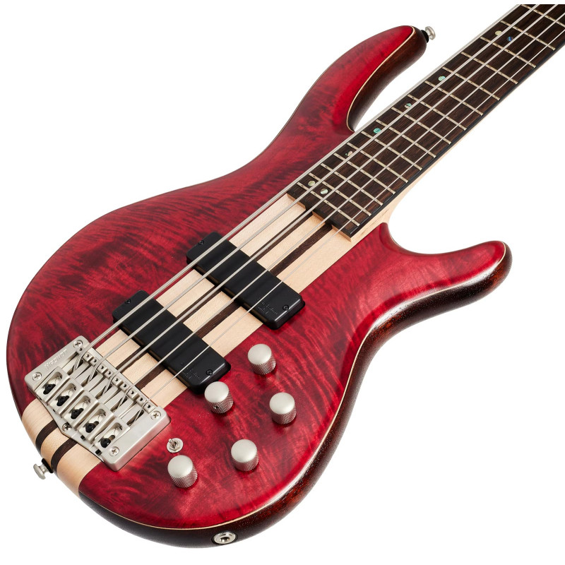 CORT A5 Plus FMMH (Open Pore Black Cherry) Бас-гітара