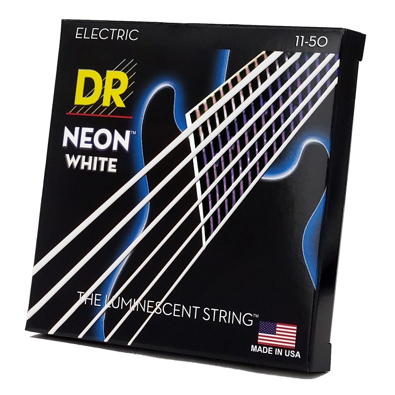 DR Strings NEON White Electric - Heavy (11-50)
