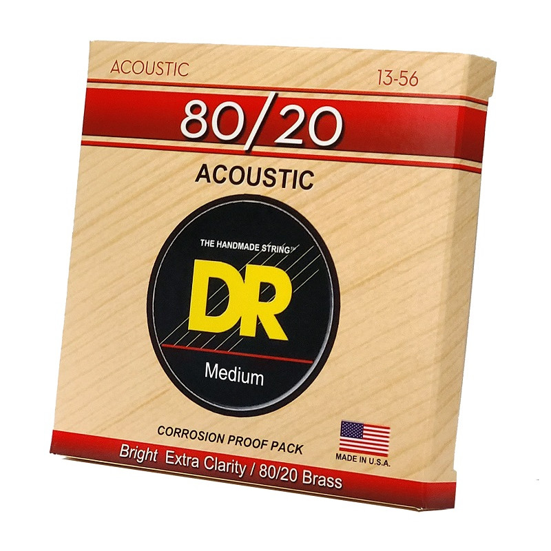 DR Strings HI-BEAM Acoustic 80/20 Bronze - Medium (13-56)