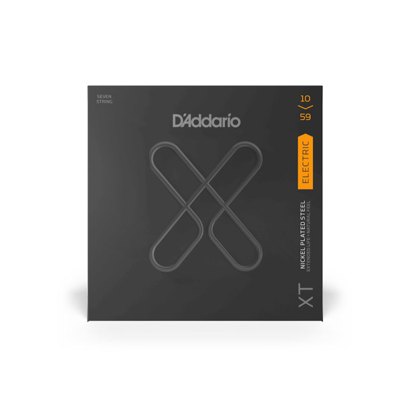 D‘ADDARIO XTE1059 XT ELECTRIC NICKEL PLATED STEEL 7-STRING REGULAR LIGHT (10-59) Струни для електрогітари