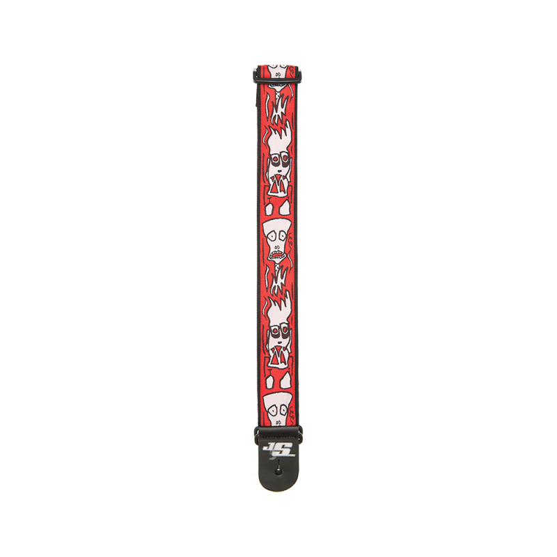D`ADDARIO JOE SATRANI WOVEN GUITAR STRAP (Up in Flames)