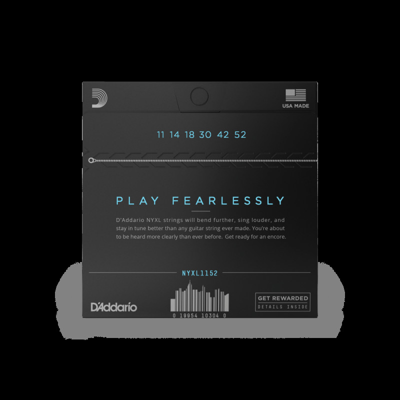 D‘ADDARIO NYXL1152 NYXL ELECTRIC MEDIUM TOP / HEAVY BOTTOM (11-52) Струни для електрогітари
