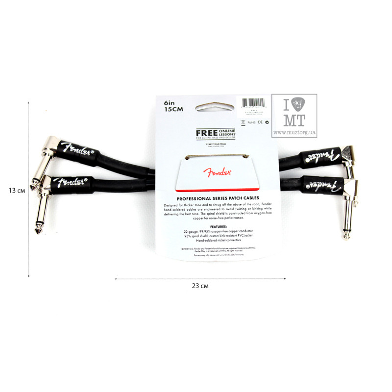 FENDER CABLE PROFESSIONAL SERIES 6
