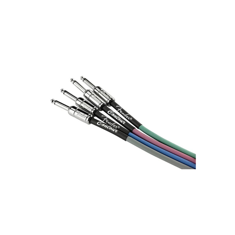 FENDER CABLE CONTOUR SERIES 15' BURGUNDY MIST Кабель інструментальний