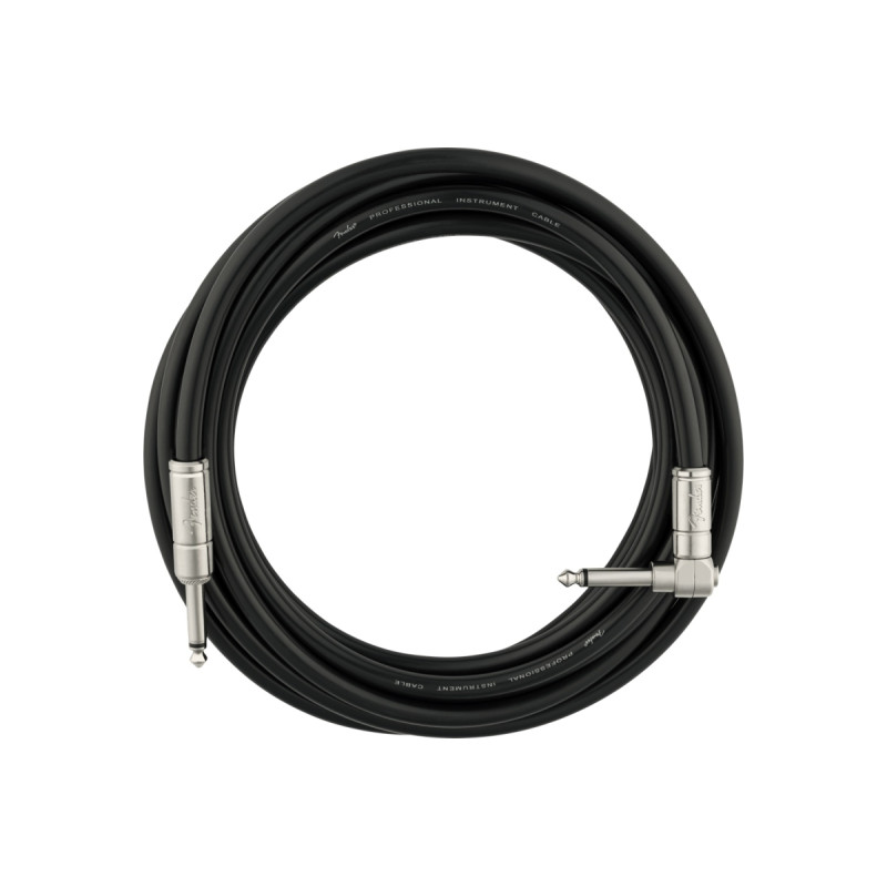 FENDER CABLE PROFESSIONAL SERIES KILL SWITCH 15' ANGLED BLACK Кабель інструментальний