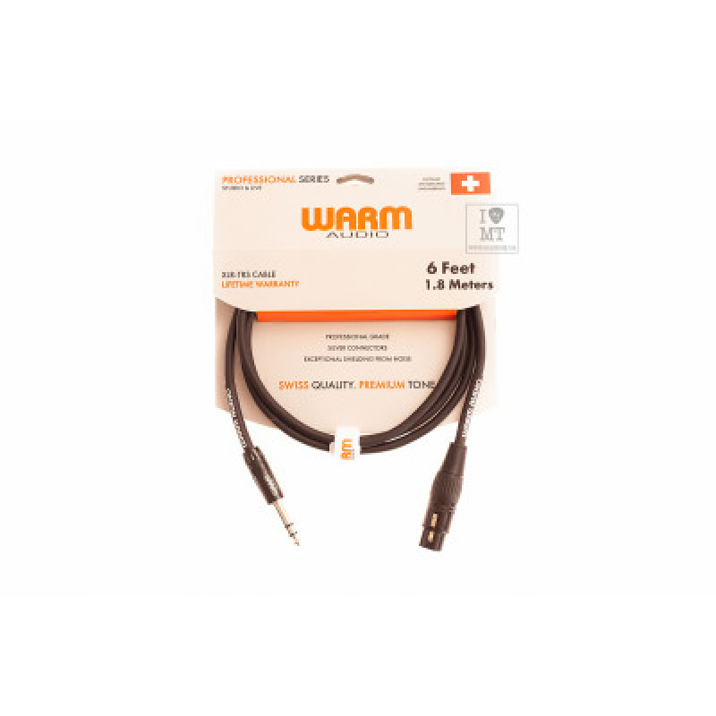 Кабель комутаційний WARM AUDIO Pro-XLRf-TRSm-6'