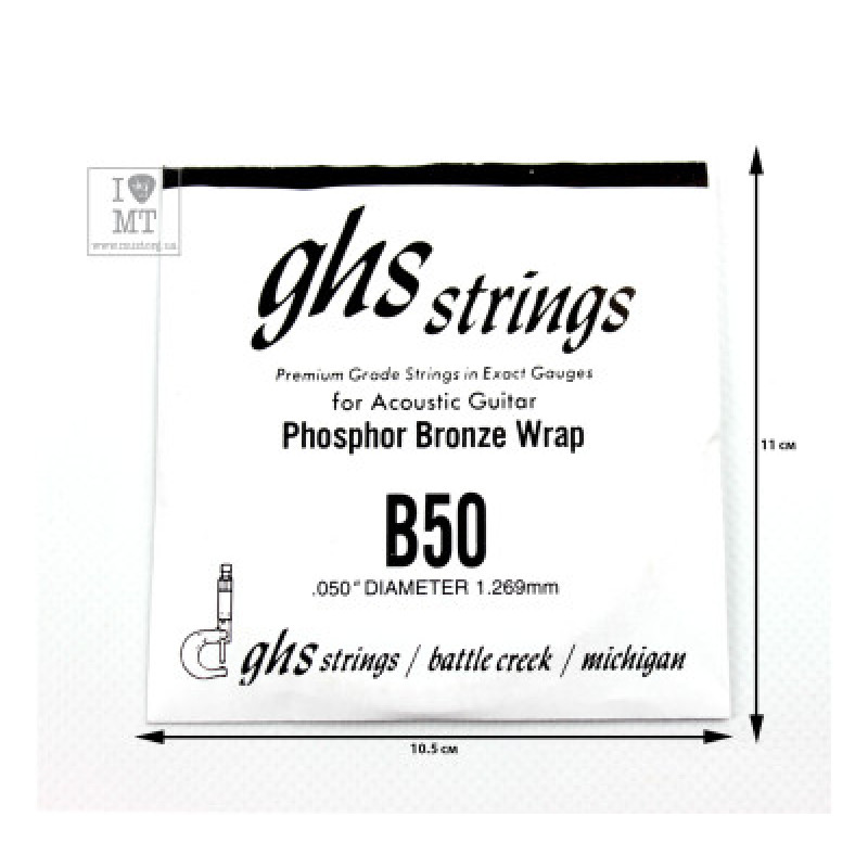 Струна для акустичної гітари GHS STRINGS B50