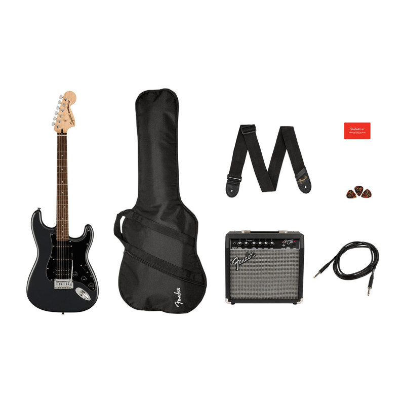 SQUIER by FENDER AFFINITY SERIES STRAT PACK HSS CHARCOAL FROST METALLIC Електрогітара