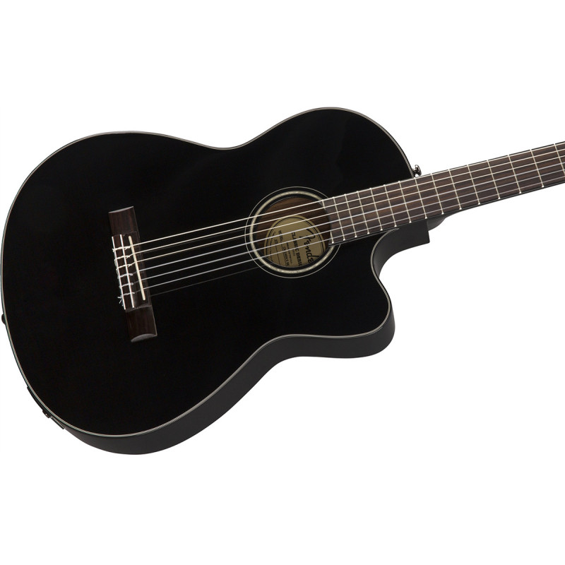 FENDER CN-140SCE WN BLACK Гітара класична