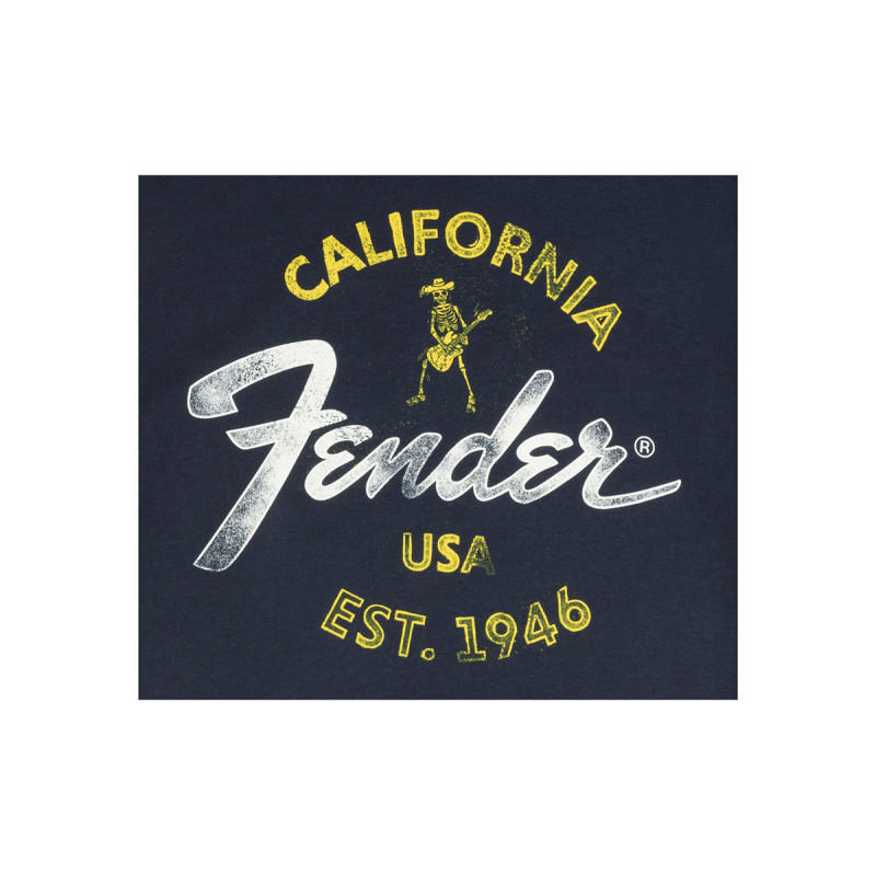 FENDER T-SHIRT BAJA BLUE XL Футболка
