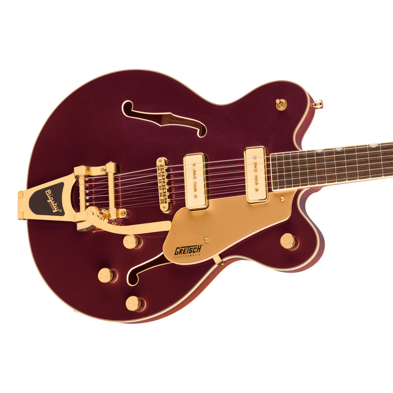 Гитара полуакустическая GRETSCH ELECTROMATIC PRISTINE LTD CENTER BLOCK DOUBLE-CUT WITH BIGSBY DARK CHERRY METALLIC
