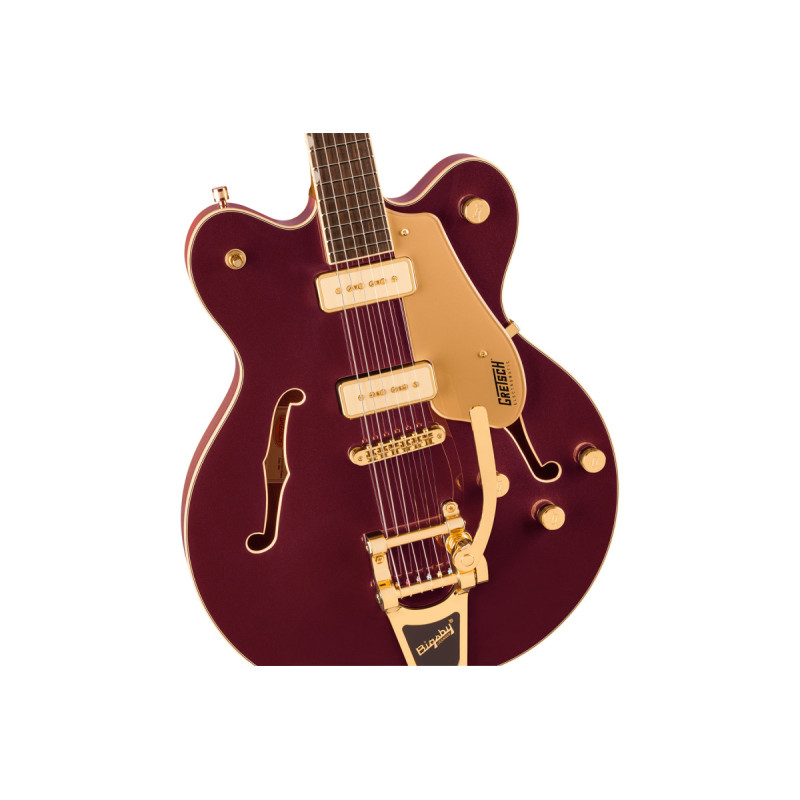 Гитара полуакустическая GRETSCH ELECTROMATIC PRISTINE LTD CENTER BLOCK DOUBLE-CUT WITH BIGSBY DARK CHERRY METALLIC