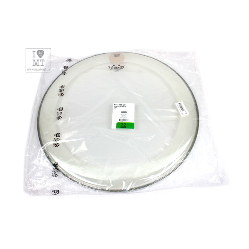 REMO POWERSTROKE4 22 CLEAR Пластик для барабана