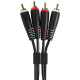 Set RCA - RCA Black 1,5m (U97001BL)