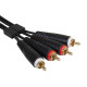 Set RCA - RCA Black 1,5m (U97001BL)