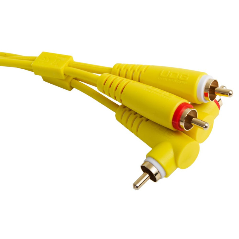 Set RCA Straight-RCA Angled Yellow 3m (U97005YL)
