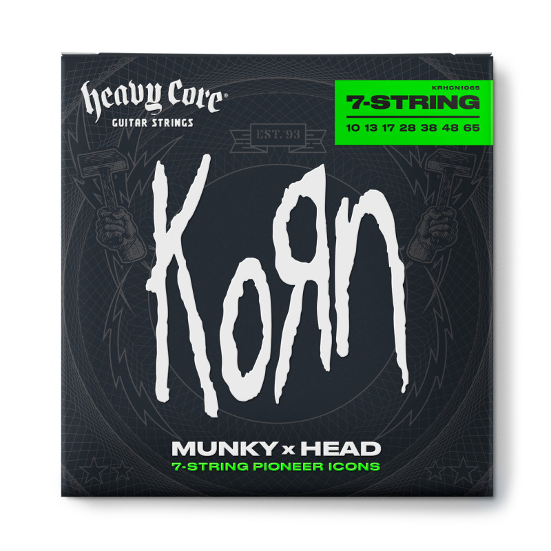 DUNLOP KRHCN10657 HEAVY CORE KORN GUITAR STRINGS (10-65) Струни для електрогітари