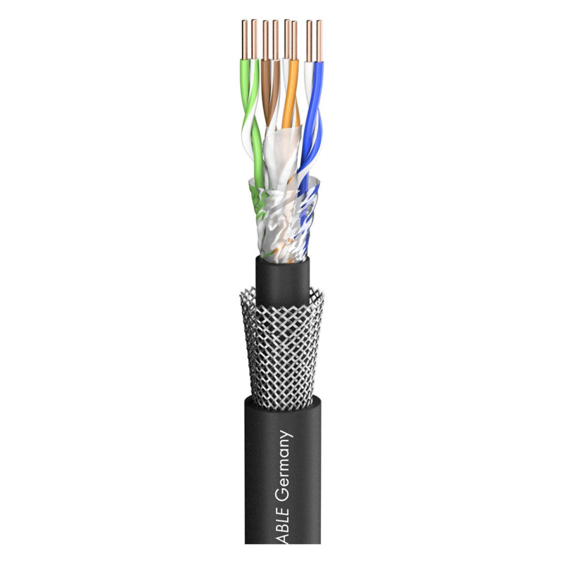SOMMER CABLE 580-0201 Cat.6 SC-MERCATOR CAT.6 PUR SUPERFLEX; PUR; black, Ø 8,00 mm