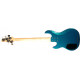 G&L L2500 FIVE STRINGS (Emerald Blue, ebony, fretless) №CLF48200