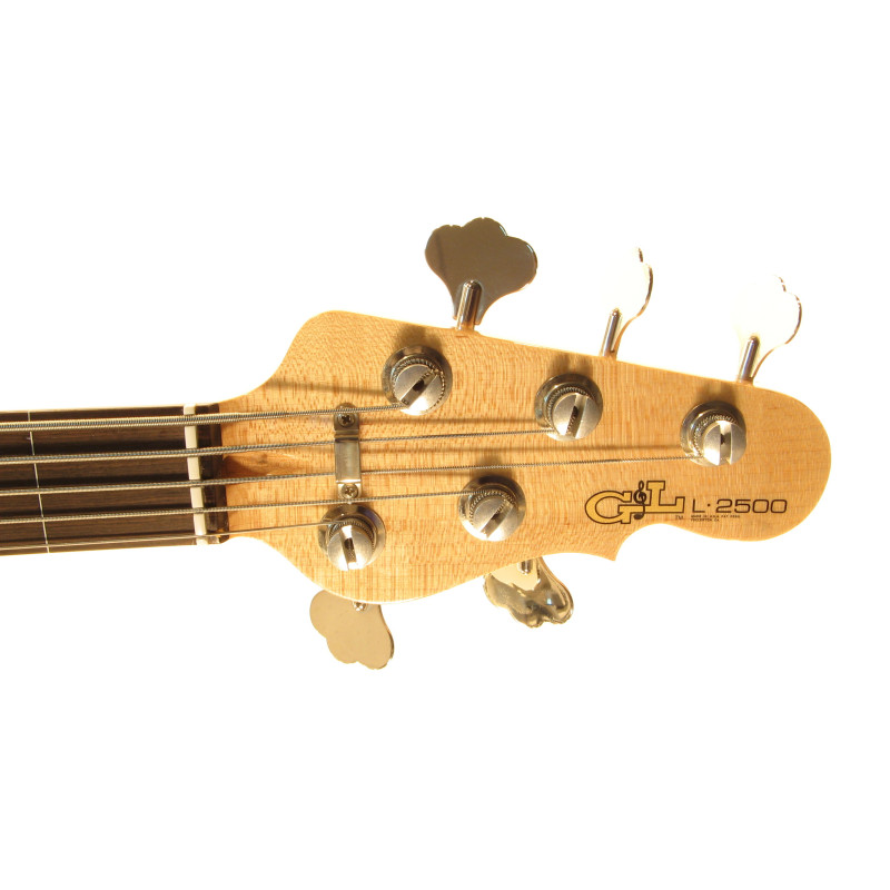 G&L L2500 FIVE STRINGS (Emerald Blue, ebony, fretless) №CLF48200
