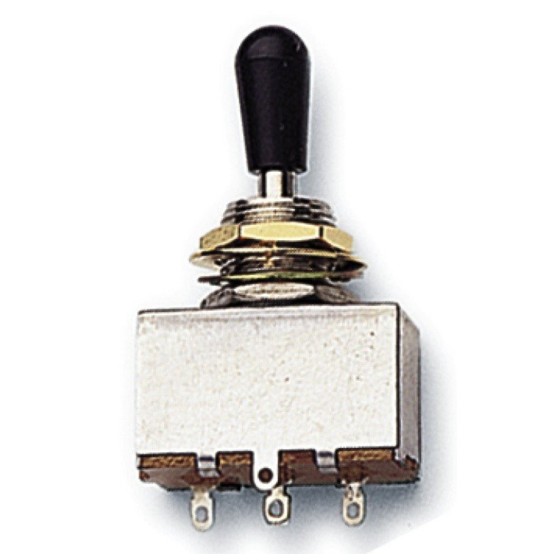 Перемикач 3-позиційний Partsland Toggle Switch Les Paul Style Black Gold