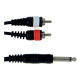 Інсертний кабель GEWA Basic Line Mono Jack 6,3 мм/2x RCA (1,5 м)