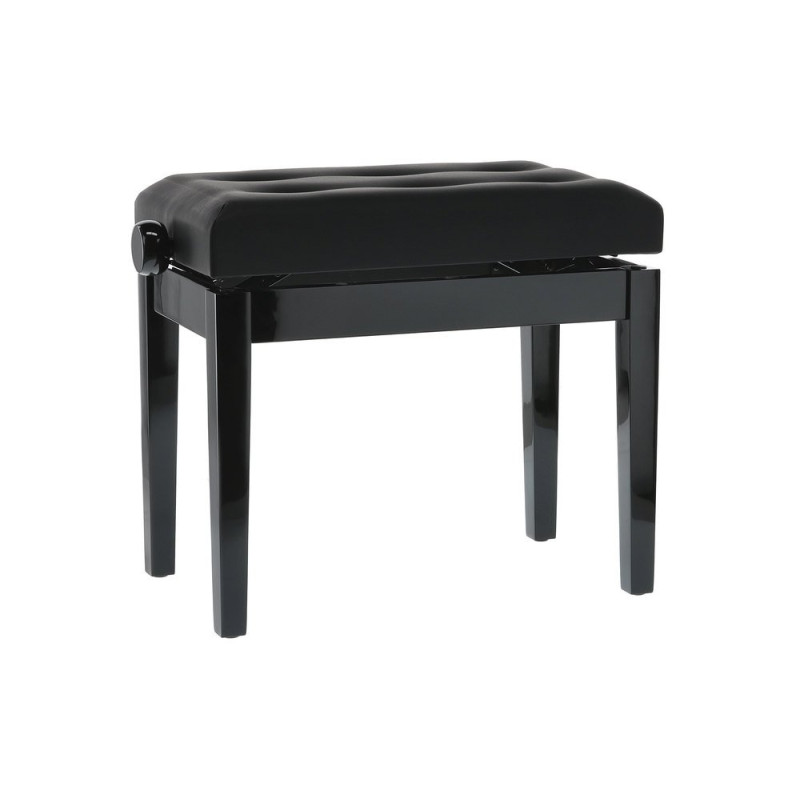 Банкетка для фортепіано GEWA Deluxe Leather Black High Gloss