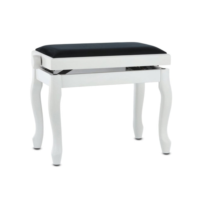Банкетка для фортепіано GEWA Deluxe Classic White Matt