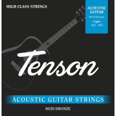 Струни для акустичної гітари Tenson 80/20 Bronze, 12-53