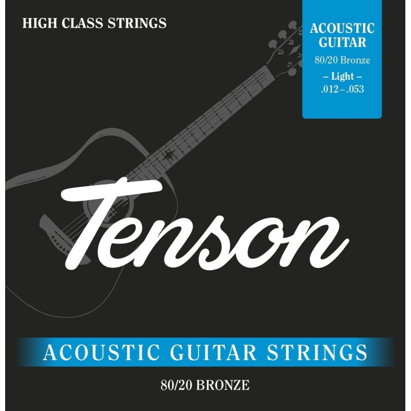Струни для акустичної гітари Tenson 80/20 Bronze, 12-53
