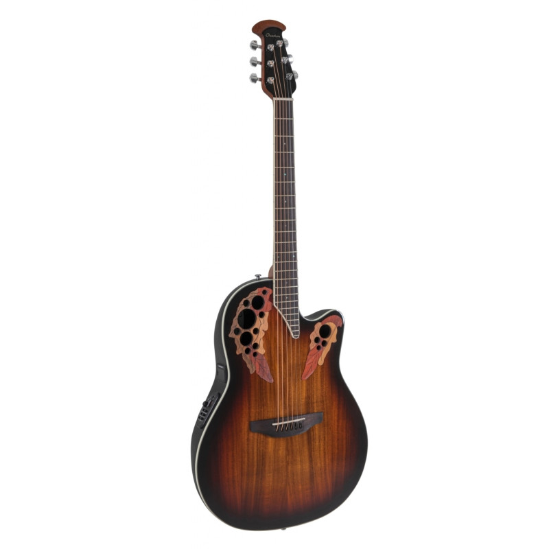 OVATION Celebrity Elite CE48P Super Shallow Cutaway Koa Burst Акустична гітара з датчиком