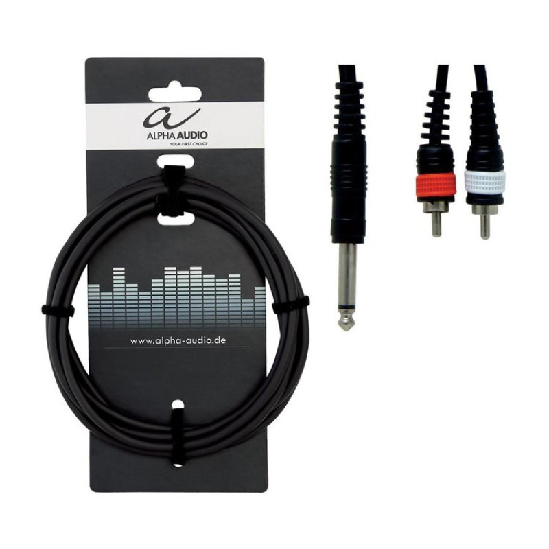 Інсертний кабель GEWA Basic Line Mono Jack 6,3 мм/2x RCA (1,5 м)