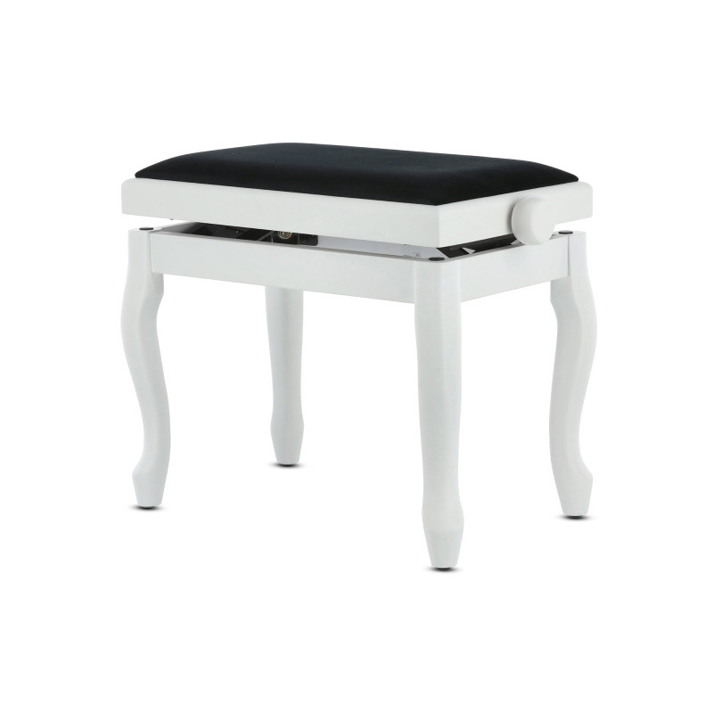Банкетка для фортепіано GEWA Deluxe Classic White Matt