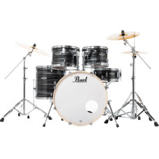 PEARL EXX‑725SBR/C778 + Hardware Pack and Cymbals Акустична ударна установка Export 5×1 Graphite Silver Twist з повним комплектом механіки та тарілками Sabian SBR