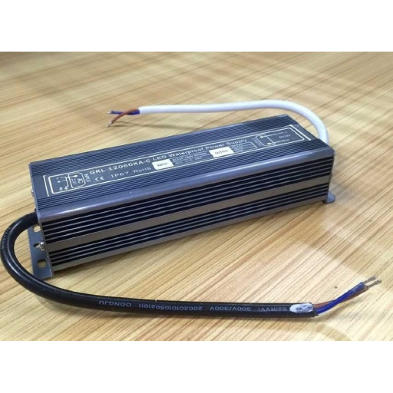 LED блок живлення водостійкий 12060KA-C, 60 Вт